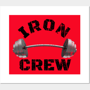 IRON CREW BARBELL BODYBUILDING Posters and Art